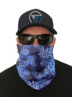 Blue Sun Face Mask Sun Shield Bandana Gaiter Headware Balaclava
