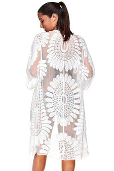 2018 New  Arrival Sun Flower tassel bikini blouse