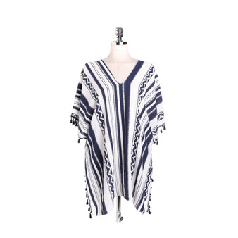 Stripe Tassel Summer Bikini Cover Up