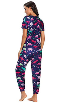 Women Pajamas Set Two Piece Night Shirt and Pajamas Pants Pjs Sets