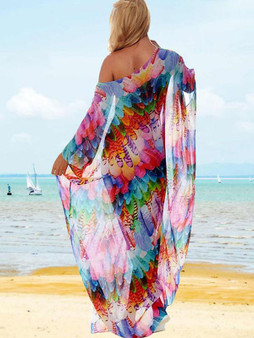 Bohemian Chiffon Vacation Beach Resort Bikini Cover Up