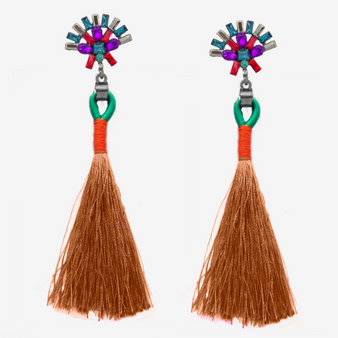 Fashion best tassel long earrings 5 colors 1 pair for jewelry accessories bohemia style Xmas party