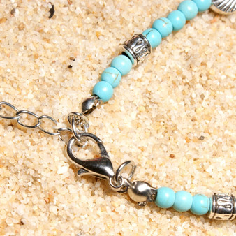 Double-layer Conch Starfish Beach Weaving Anklet Bracelet