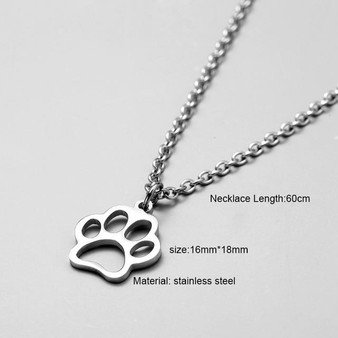 Silver Paw Pendant