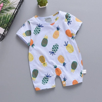 Girl Clothes Baby Jumpsuit Short Sleeve Newborn Baby Baby Boy Girl Clothes Cute Cartoon Printed Jumpsuit Climbing Clothes