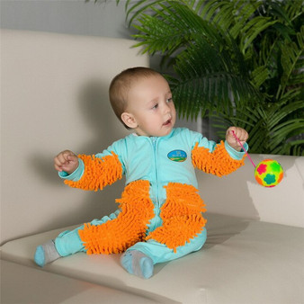 Baby jumpsuit one-piece mop suit baby onesies romper children's clothing zipper