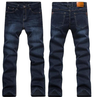 2017 Mens jeans New Fashion Men Casual Jeans Slim Straight High Elasticity Feet Jeans Loose Waist