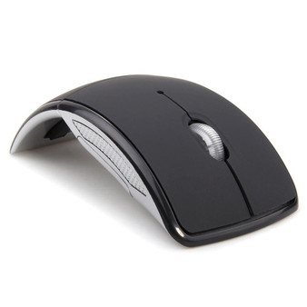 MEMTEQ Wireless Mouse 2.4 Ghz Computer Mouse Foldable Folding Optical Mice USB Receiver for Laptop