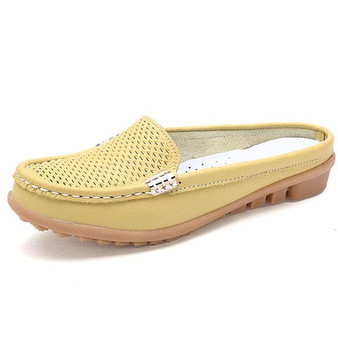 New Women's Shoes Real Leather Moccasins Mother Loafers Soft Leisure Flats Female Ladies Driving