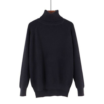 GIGOGOU Loose Turtleneck Women Autumn Winter Sweater Thick Warm Pullover and Sweater Soft Long