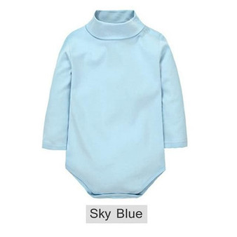 2017 New Baby Rompers baby boys girls clothes turn-down collar baby clothes Jumpsuit Long Sleeve