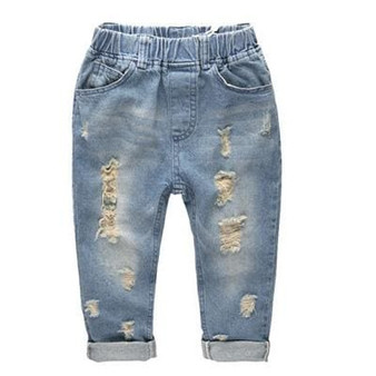 Fashion Denim Pants Boys Ripped Jeans 2-14 Yrs Baby Boys Jeans Kids Clothes Cotton Casual Children's