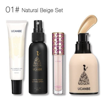 UCANBE Brand Face Base Makeup Sets Pro Matte Moisturizing Cover Flaw Primer Foundation Concealer