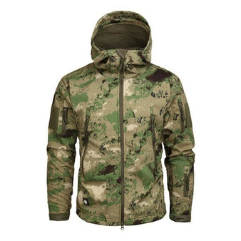 Mege Shark Skin Soft Shell Military Tactical Jacket Men Waterproof Army Fleece Clothing Multicam