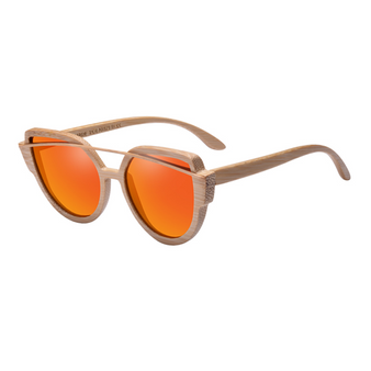 The Balcony Bamboo Sunglasses Orange