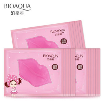 10Pc InniCare Crystal Collagen Lip Mask Pads Moisture Essence Anti Ageing Wrinkle Patch Pad Gel Full