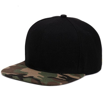 HATLANDER Camouflage snapback polyester cap blank flat camo baseball cap with no embroidery mens cap