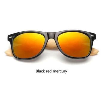 Ralferty 2017 Retro Bamboo Sunglasses Women Men Mirrored Wooden Frame Sun Glasses Anti UV Goggles