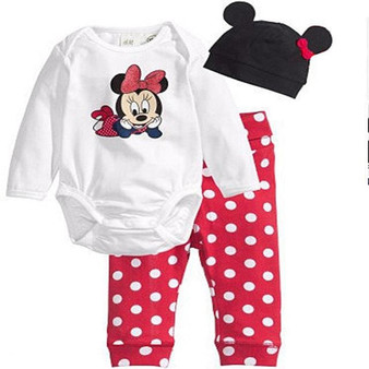 Baby Rompes 3pcs Baby Boy Clothing Set  Spring Baby Girl Clothing Set Cotton Newborn Baby Clothes