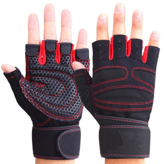 Men Women Half Finger Fitness Gloves Weight Lifting Gloves Protect Wrist Gym Training Fingerless