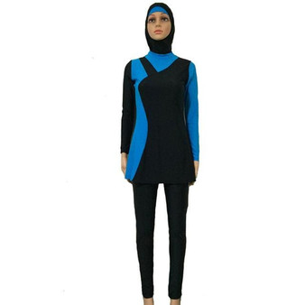 YONGSEN Muslim Women Spa Swimwear Islamic Swimsuit Full Face Hijab Swimming Beachwear Swimsuit Sport