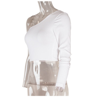 VenusFox Off Shoulder Knitted Crop Elastic Short Tops Streetwear Cropped Camis