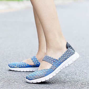 Women Casual Shoes 2017 Summer Breathable Handmade Women Woven Shoes Fashion Comfortable LightWeight