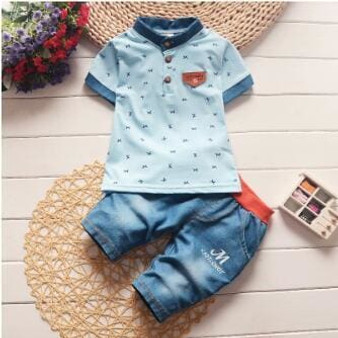 BibiCola Children Boys Clothing Sets Baby Boys Top + shorts Summer Set Toddler Kids Tracksuit