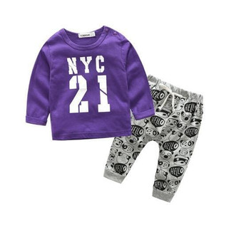 Style letter printed casual baby boy clothes baby newborn baby clothes kids clothes