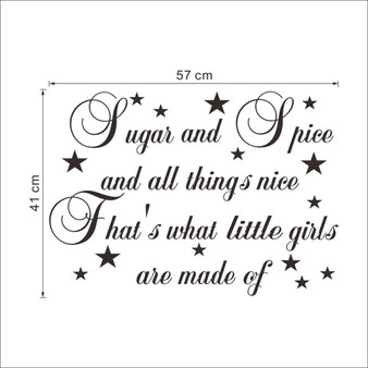 Sugar Spice vinyl wall stickers for kids rooms boys girls home decor child sticker wall art decals home decoration