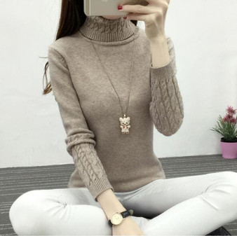 JQNZHNL Women Turtleneck Winter Sweater Women 2018 Long Sleeve Knitted Women Sweaters And Pullovers