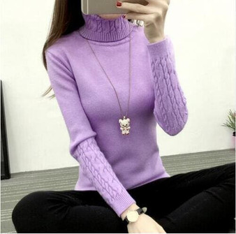 OHCLOTHING Refeeldeer Women Turtleneck Winter Sweater Women 2018 Long Sleeve Knitted Women Sweaters