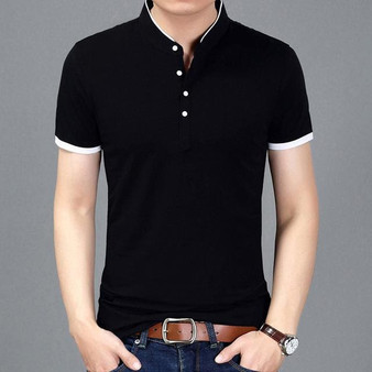 2018 Summer New Fashion Brand Clothing Tshirt Men Solid Color Slim Fit Short Sleeve T Shirt Men