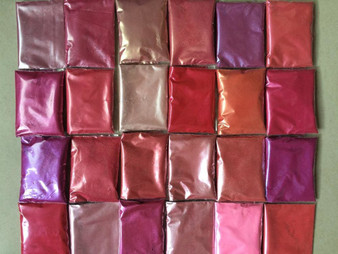 Cosmic 24 Pink Colors Mica powder pigment set for makeup eyeshadow nail art soap making