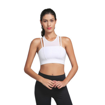 Women Yoga fitness Bra Running Shockproof Underwear Female Shoulder Strap Breathable Sports Bra | FajasShapewear.com