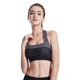 Shockproof Sports bra running fitness beauty back push up underwear vest bra quick dry vest