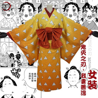 Demon Slayer Kimono <br>Zenitsu Pattern