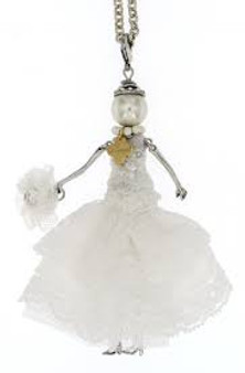 Le Carose  necklace doll pendant Bride