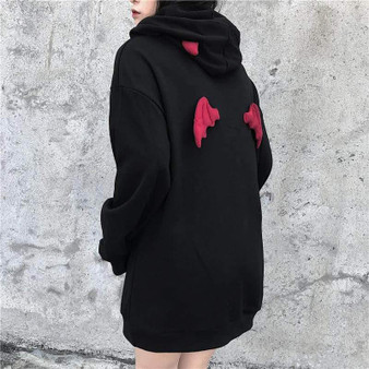 Kawaii Gothic Harajuku Wings Hoodie