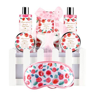 8Pcs Gift Bath & Shower Spa Basket Gift Set, Enchanted Orchid Scent