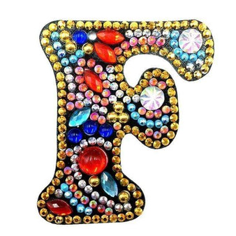 A-Z DIY Keychain Diamond Painting Women Letters Full Drill Embroidery Cross Stitch