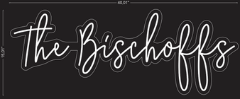 Custom "The Bischoffs" Neon Sign