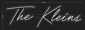 Custom "The Kleins" Neon Sign