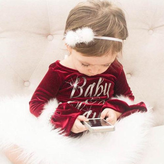 Baby Clause Fluffy Romper