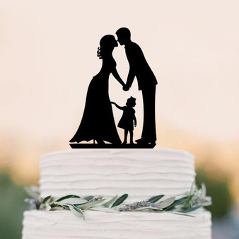 Wedding Cake Topper (Sweet Family Love /Girl Daughter Little Child Baby)