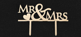 Wedding Cake Topper /Anniversary Cake Decoration (Mr & Mrs /Romantic Love)