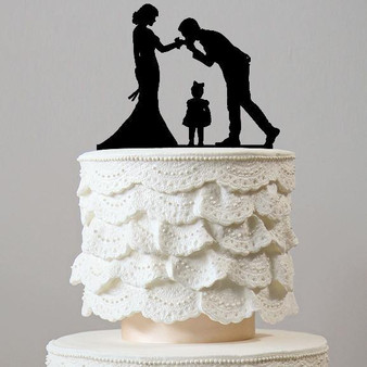 Family Wedding Cake Topper Keepsakes | Boy Girl Son Daughter Baby Mother-to-be