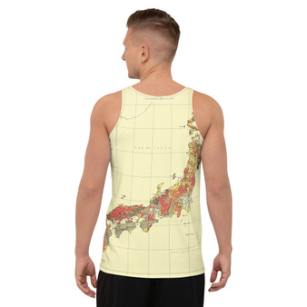 Geological Map of Japan, Geology Hand Sewn Unisex Tank Top