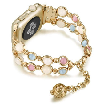 Strap For Apple watch 6 band 40mm 44mm iWatch band 38mm 42mm Women Night Luminous Pearl bracelet