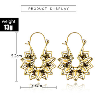 Mandala Dangle Drop Earring